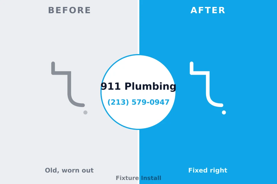 Before and after: plumbing repair Cherry Grove, OH